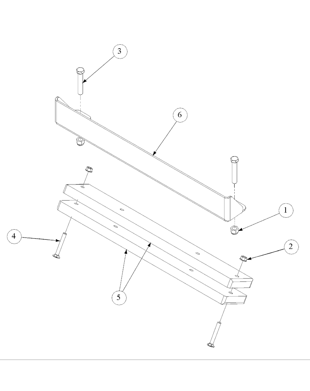 Rear Bumper (April 2004 And After) Diagram and Parts List for M60-KHEFI 53AB5HEX750-28-HP Cub Cadet Lawn Tractor